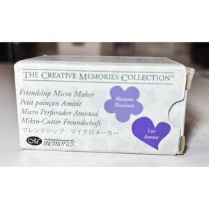 Creative Memories Punch – Friendship Micro Maker (Flower / Heart) Card Making